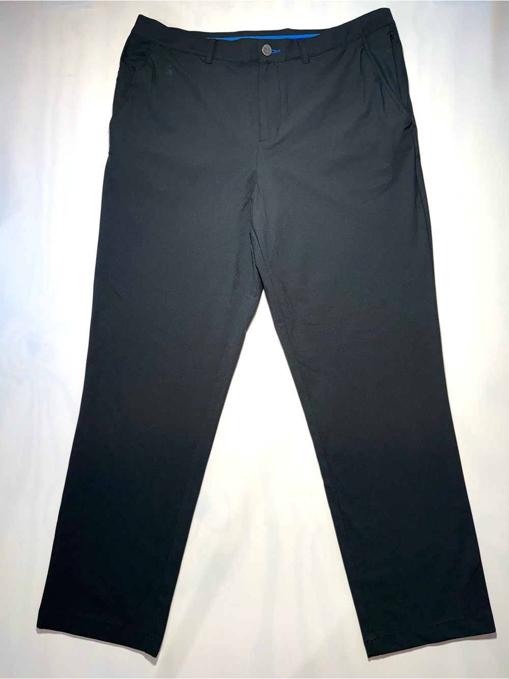 Twillory Performance Dress Pants Mens 36x29 Black Tailored Fit Stretch